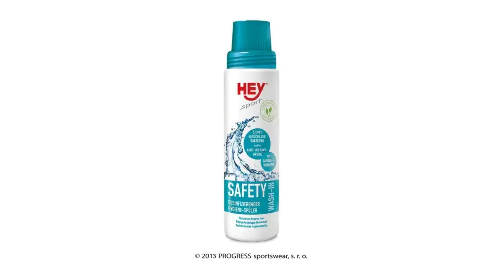 HEY sport a LAVIT sport SAFETY WASH-IN 250ml prací prostředek Ověřený