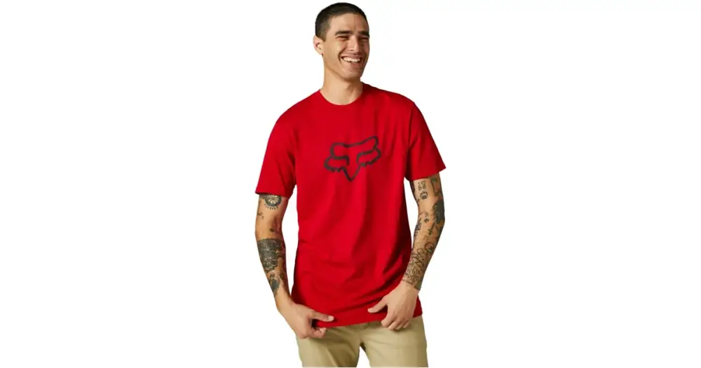 Fox Racing Legacy Fox Head Ss Tee Flame Red Vrácení Zdarma