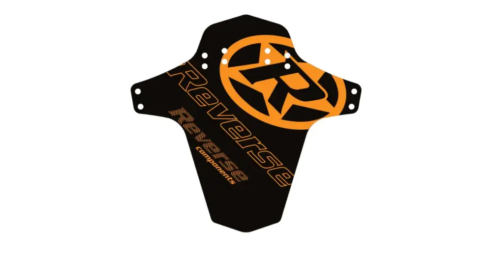 Blatník přední Reverse MudGuard Logo Black / Fox Orange Akce
