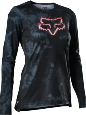 Dámský cyklo dres Fox W Flexair Ls Jersey Ts57 Black Víkendová Akce