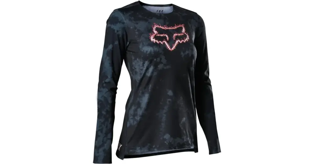 Dámský cyklo dres Fox W Flexair Ls Jersey Ts57 Black Víkendová Akce
