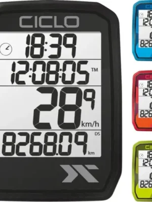 Tachometr CicloSport Protos 105 drátový - Red červený Cenově Výhodný