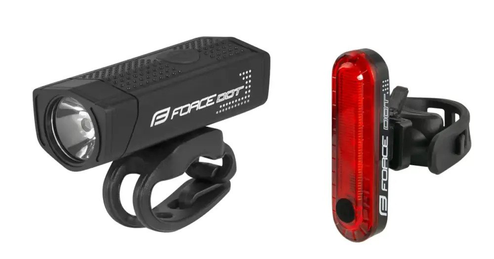 Světla sada FORCE DOT USB přední+zadní Bezpečná Platba