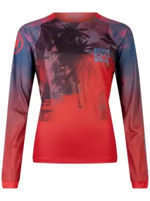 Cenově Výhodný Endura dámský dres Tropical Tee LTD s dlouhým rukávem Granátové Jablko