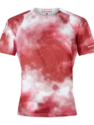 Akční Nabídka Endura dámský dres Pixel Cloud Tee LTD Granátové Jablko
