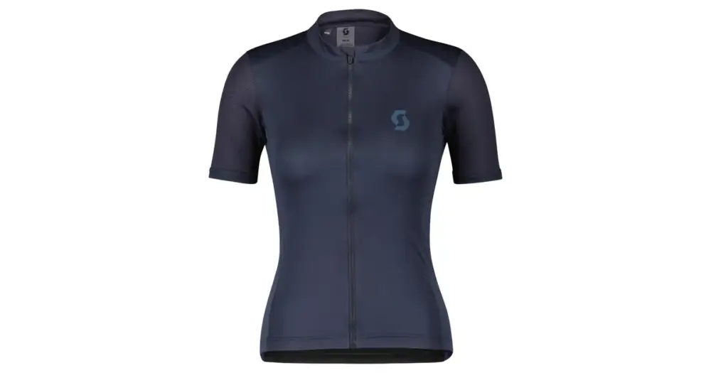 Nejlepší Volba Dámský dres SCOTT Endurance 10 kr. rukáv Dark Blue/Metal Blue