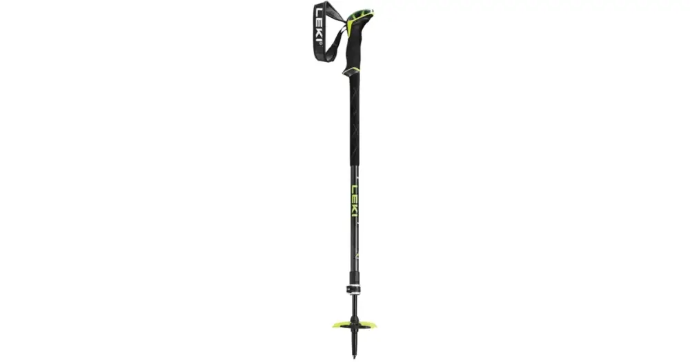Víkendová Akce Leki Guide 2, black-neonyellow-dark anthracite - délka: 110-150cm