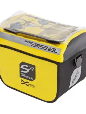 Víkendová Akce Brašna na řidítka Arsenal 310E vodotěsná žlutá pro elektrokola