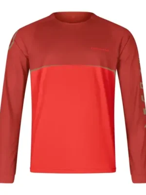 Sleva Endura dres s dlouhým rukávem Core Printed L/S Tee Flame Red