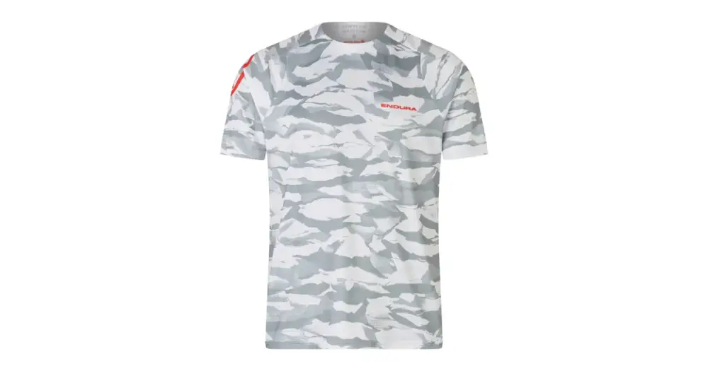 Endura dres s krátkým rukávem Mountain Camo LTD Printed S/S Tee Haar Grey Nová Kolekce