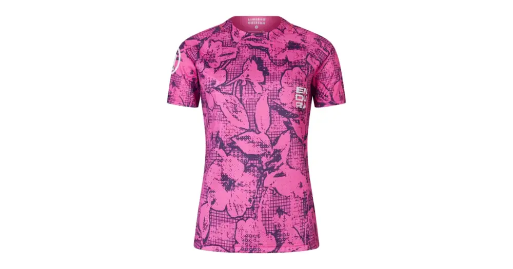 Pouze Dnes Endura dámský dres s krátkým rukávem Grid Floral LTD Printed S/S Tee Pink Pop