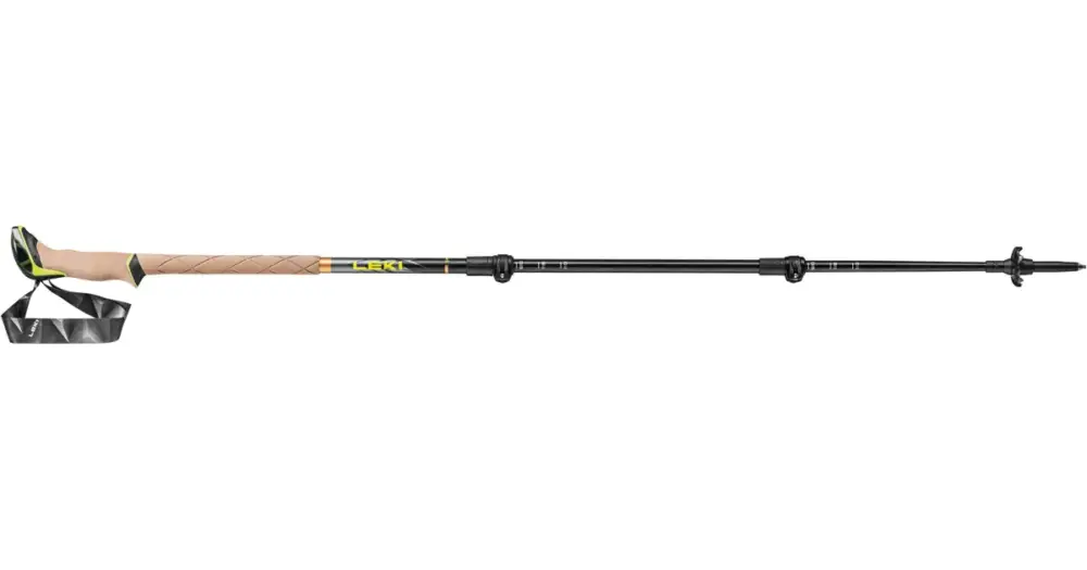 Leki Sherpa dark anthracite-copper-neonyellow - délka: 110 - 145cm Levný