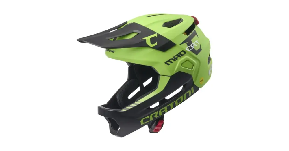 Omezená Nabídka Dětská helma CRATONI MadCat MIPS Lime/Black Matt - S/M (49-56cm)
