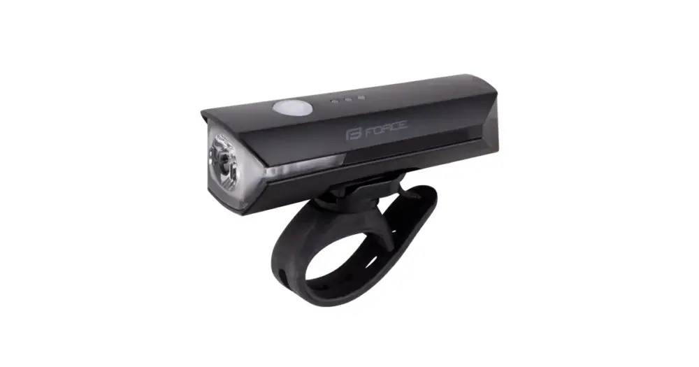 Světlo přední FORCE FLUX 550LM USB, černé Sleva