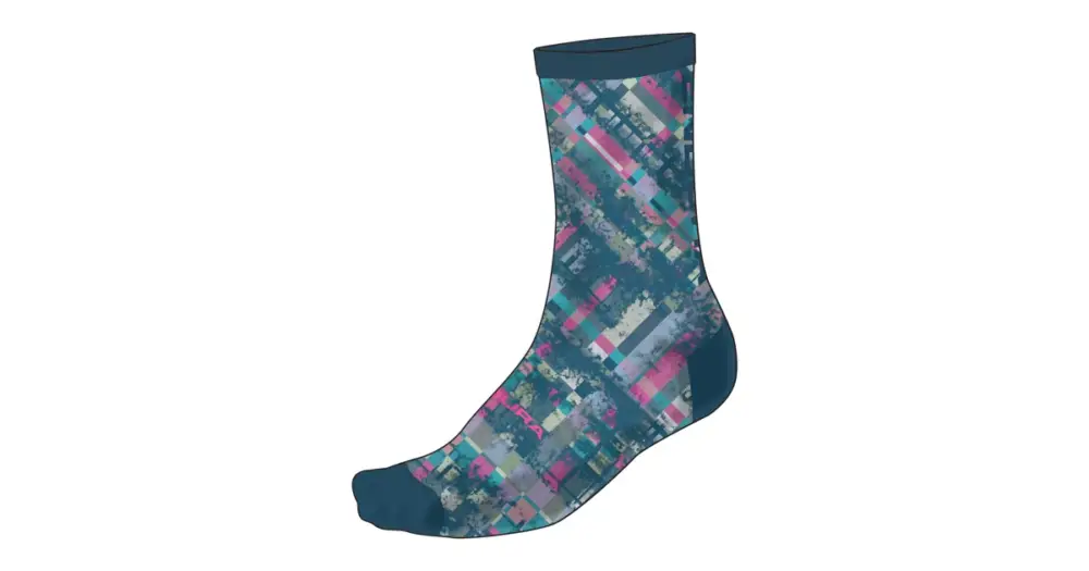 Vysoce Kvalitní Endura ponožky Patchwork LTD Print Barra Blue