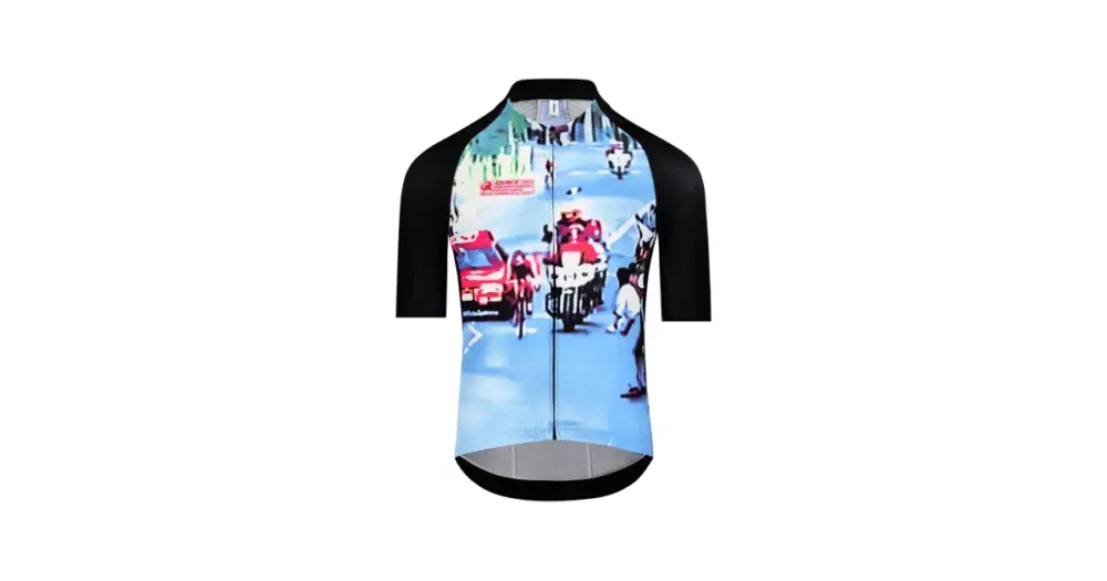 Q36.5 Gregarius Pro Milano-Sanremo Fondriest Jersey Black/Blue Autentický