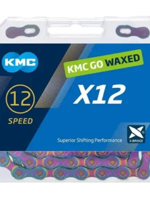 Víkendová Akce ŘETĚZ KMC X12 AURORA MODRÝ WAXED BOX