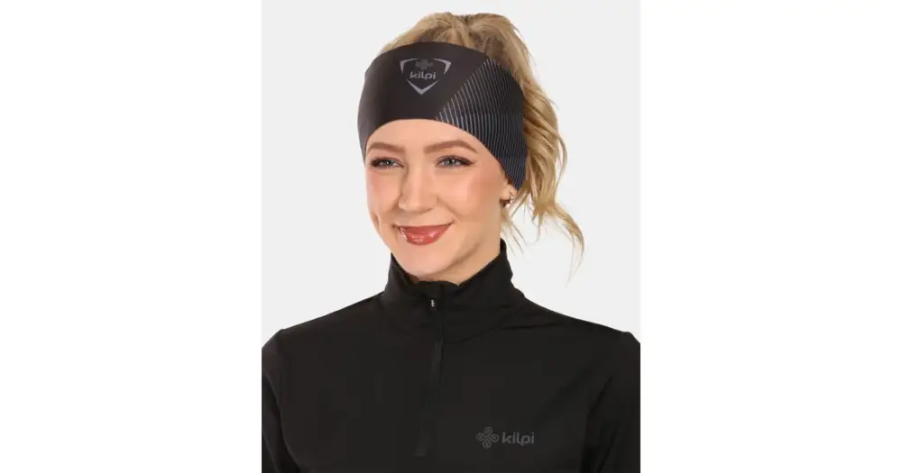 Unisex běžecká čelenka Kilpi BRILLIANS-U Černá Expresní Doručení