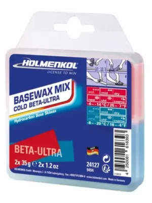 Holmenkol Basewax Mix COLD Beta-Ultra A/N, -4°~-20°C, 2x35g Poslední Šance