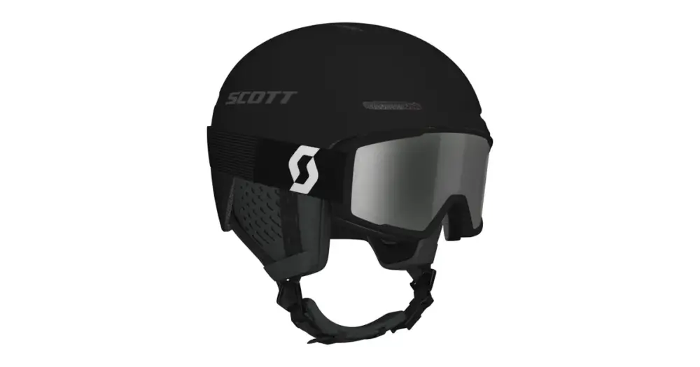 Vrácení Zdarma Lyžařská sada SCOTT helma Track + brýle Factor Pro Mineral Black