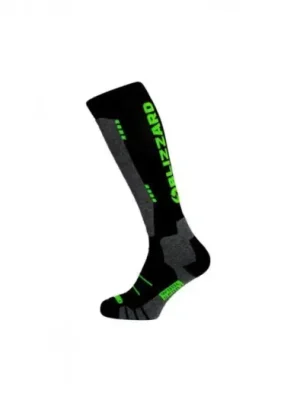 BLIZZARD Wool Sport ski socks, black/green Ihned K Objednání