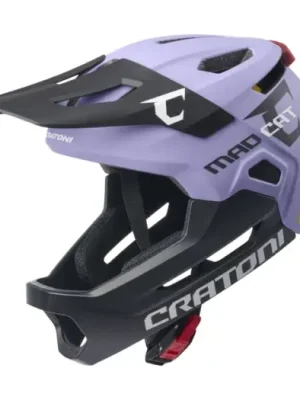 Dětská helma CRATONI MadCat MIPS Purple/Black Matt - S/M (49-56cm) Pouze Dnes