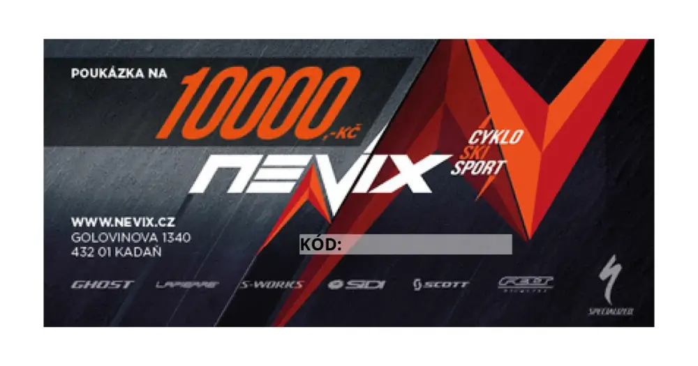 Akční Nabídka Dárkový poukaz na půjčení sportovního vybavení v hodnotě 10 000 Kč