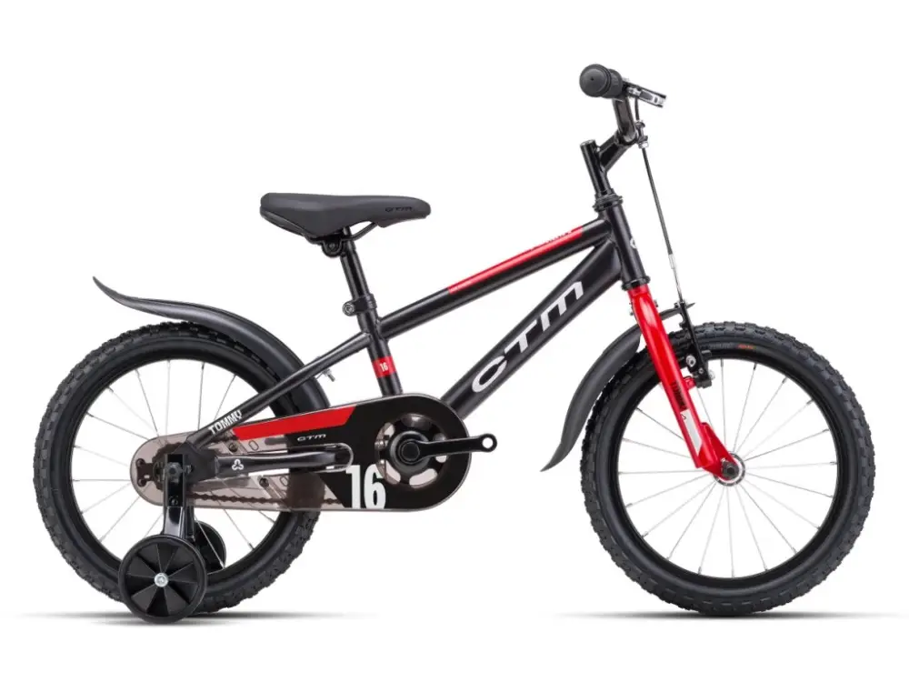 Dětské kolo CTM TOMMY 16" 20251 převod, V-brzdy, junior bike, včetně pedálů Originální