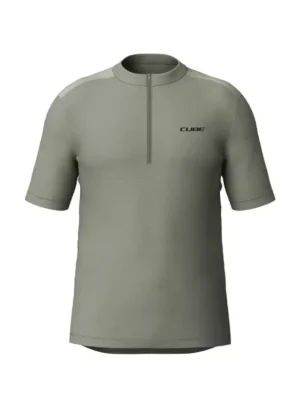 Výhodná Nabídka Cyklistický dres CUBE Jersey Half Zip CMPT S/S