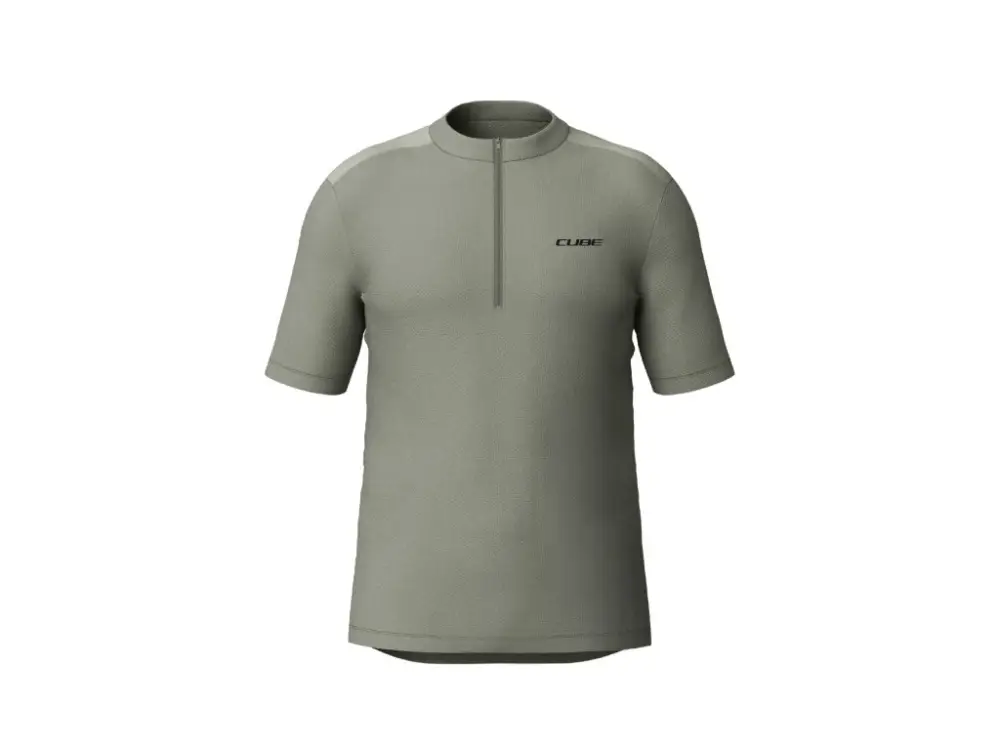 Výhodná Nabídka Cyklistický dres CUBE Jersey Half Zip CMPT S/S