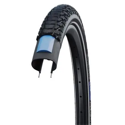 Značkový Schwalbe Marathon Plus Tour 27.5x2.15 AddixE SmartDualGuard černá+reflexní pruh