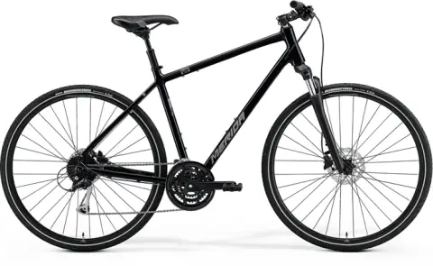 MERIDA CROSSWAY 100 Glossy Black(Matt Silver) 2023 Víkendová Akce