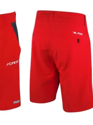 FORCE - kraťasy F BLADE MTB s odnímatelnou vložkou červené XXL Autentický