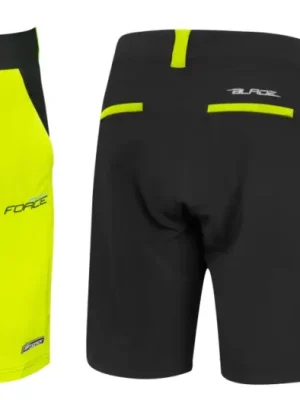 Aktuální FORCE - kraťasy F BLADE MTB s vložkou,černo-fluo XS