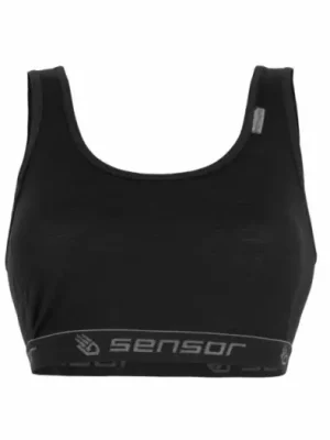 Jen Po Omezenou Doba SENSOR - podprsenka MERINO ACTIVE černá L