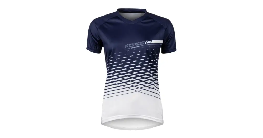 Hit Sezóny FORCE - dámský dres F MTB Angle kr. rukáv bílá/modrý XL