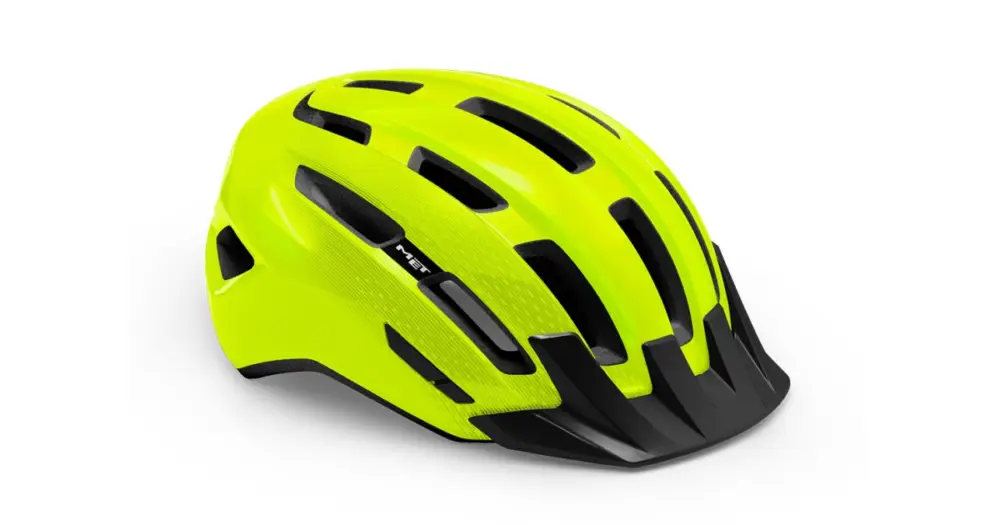 Akce MET - helma DOWNTOWN reflex žlutá lesklá M/L 58-61