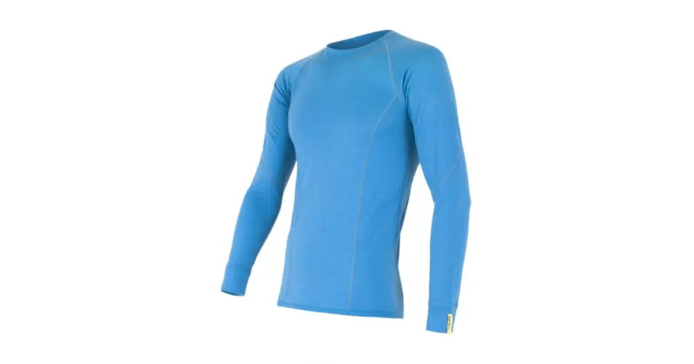 SENSOR - pánské triko dl.rukáv MERINO ACTIVE modrá XL Nová Kolekce