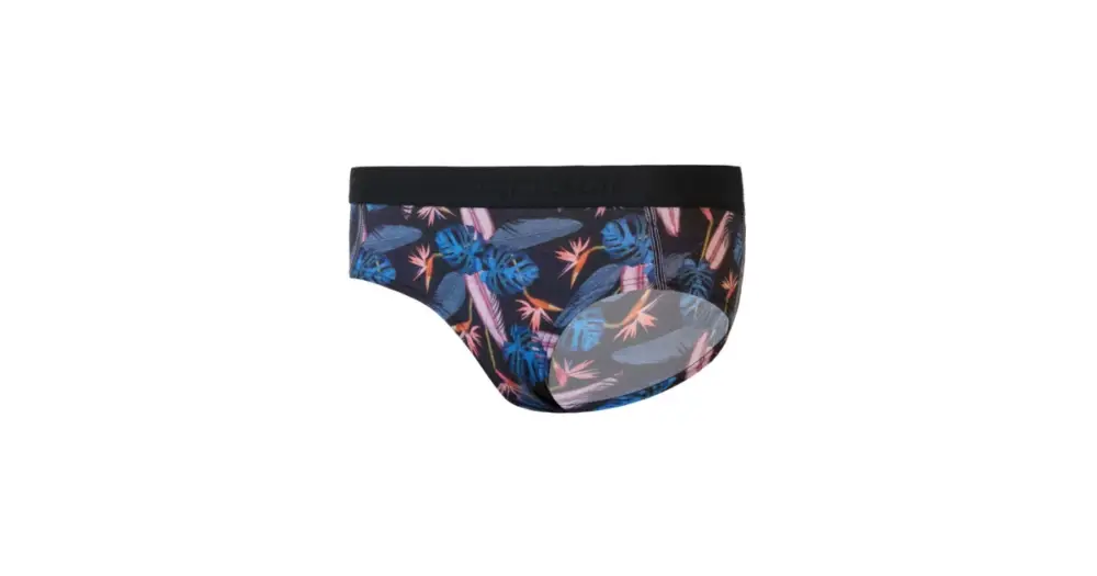 SENSOR - dámské kalhotky MERINO IMPRESS černá/floral L Přímo Od Výrobce