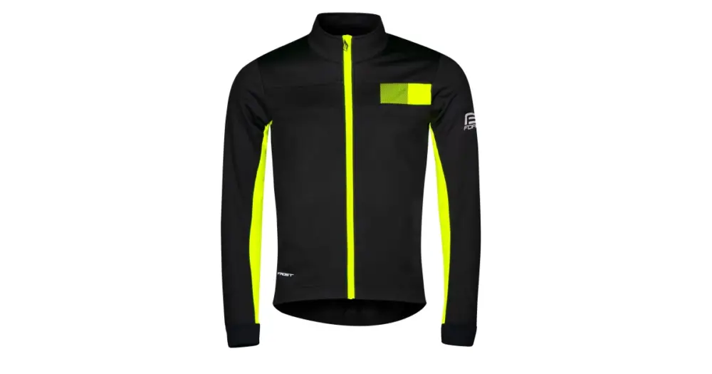 FORCE - bunda FROST softshell, černo-fluo XXL Zlevněný