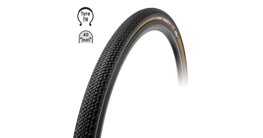 Speciální Cena TUFO - plášť Gravel THUNDERO 700x40C bezdušový černý/béžový