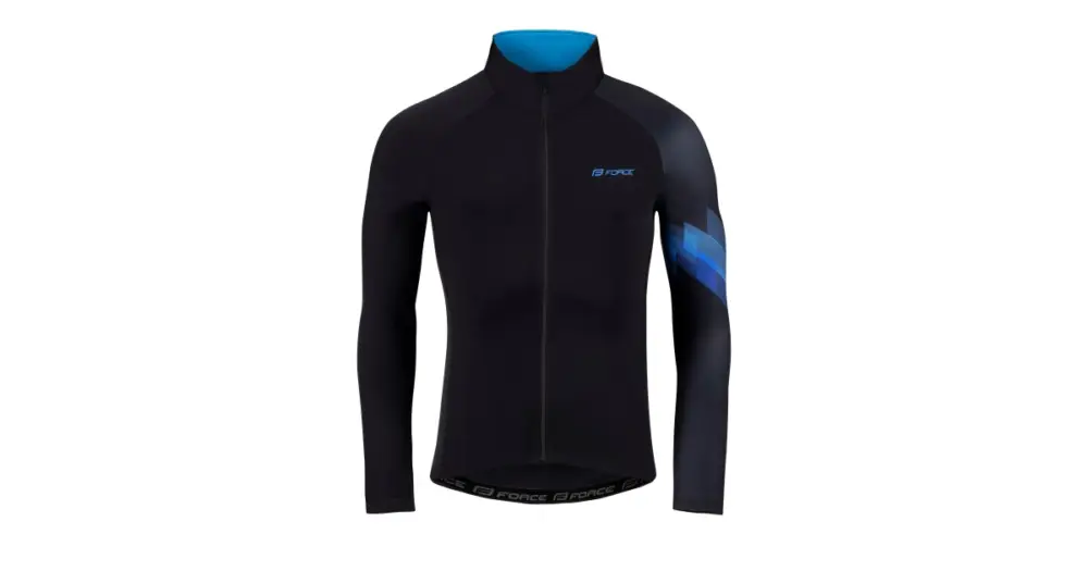 Omezená Nabídka FORCE - dres RIDGE černá modrá XS