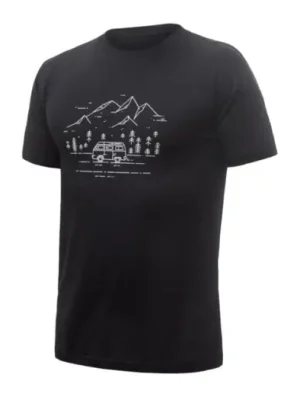 Jen Po Omezenou Doba SENSOR - triko SENSOR MERINO ACTIVE PT VAN LIFE černá M
