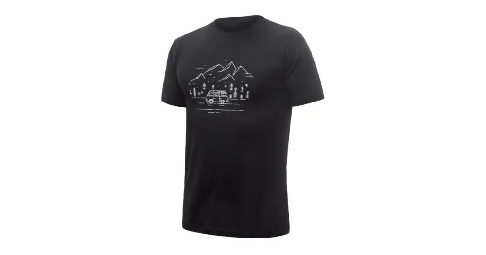 Jen Po Omezenou Doba SENSOR - triko SENSOR MERINO ACTIVE PT VAN LIFE černá M
