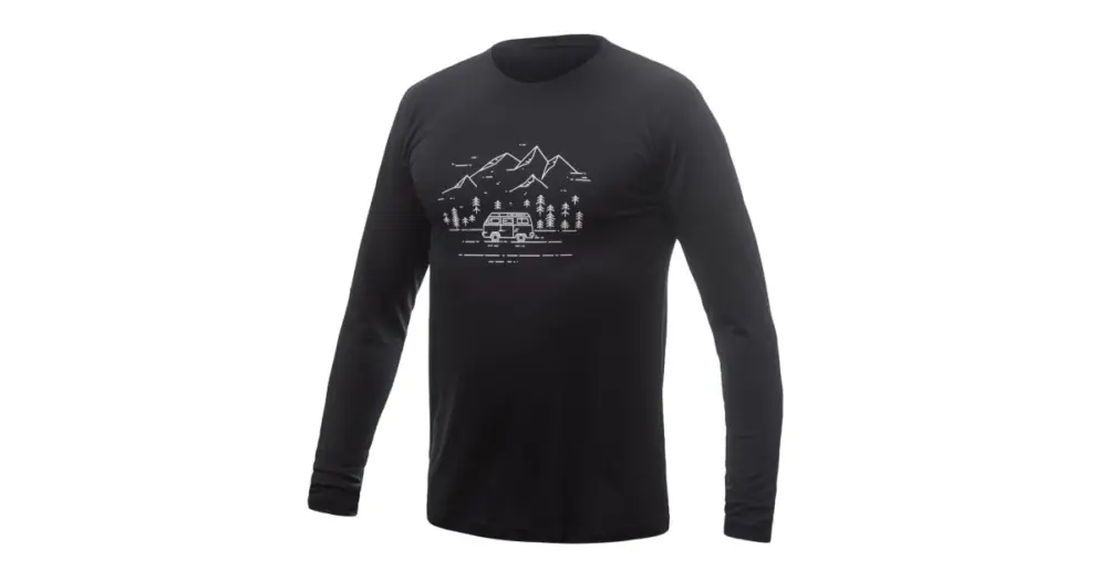 SENSOR - triko SENSOR MERINO ACTIVE PT VAN LIFE černá L Bezpečná Platba