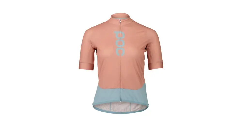 POC - dres Essential Road Logo Jersey Rock Salt/Mineral Blue Levný