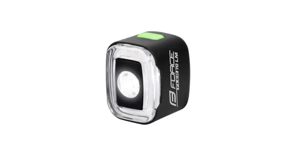 FORCE - přední blikačka FLEA 70LM USB, černá Ověřený