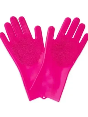 MUC-OFF - silikonové mycí rukaviceDeep Scrubber Gloves růžová S Levný
