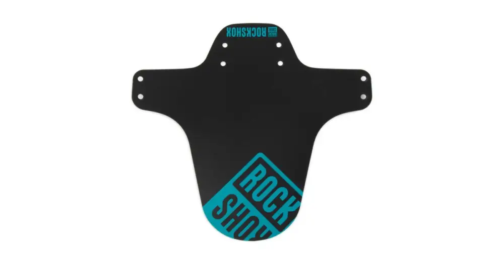Vysoce Kvalitní ROCK SHOX - blatník přední MTB černý s Teal potiskem