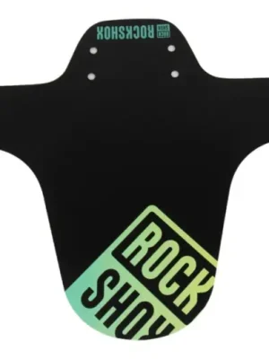 Pouze Dnes ROCK SHOX - blatník přední MTB černý s Teal/Yellow Fade potiskem